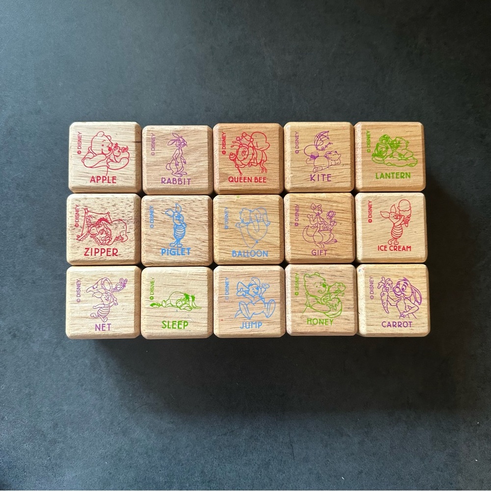 Vintage Melissa and Doug wooden blocks